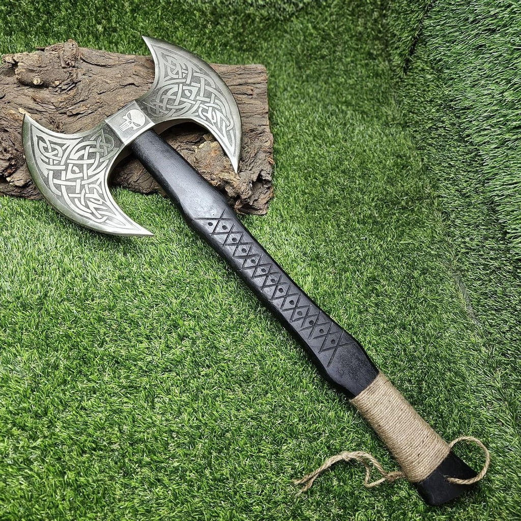 AX-7001 Custom Gift Forged Carbon Steel Viking Axe - Poshland